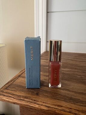 Merit Lip Gloss in Warm Terracotta Pink